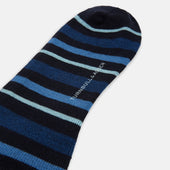 Striped Merino Wool Long Socks