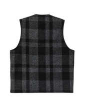 Mackinaw Wool Vest - Charcoal / Black Heritage Plaid