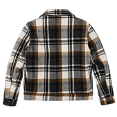 Mackinaw Wool Work Jacket - Blue Coal / Copper Heather Plaid
