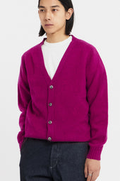 Shoulder V Neck Cardigan Lavish