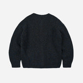 Brushed Wool Round Cardigan