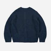 Brushed Wool Round Cardigan