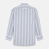 Pale And Yellow Stripe Cotton Regular Fit Mayfair Shirt