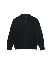 COLLAR LONG SLEEVES KNIT / BLACK