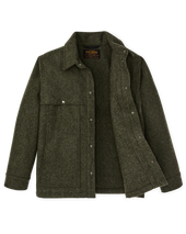 Mackinaw Wool Cape Coat - Forest Green