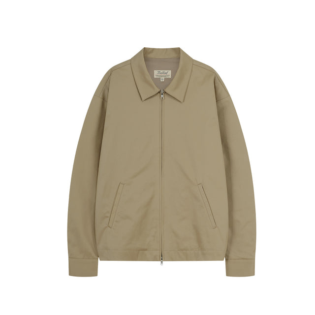 Gabardine Cotton Club Jacket (Beige)