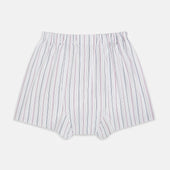 Purple Multi Stripe Godfrey Boxer Shorts