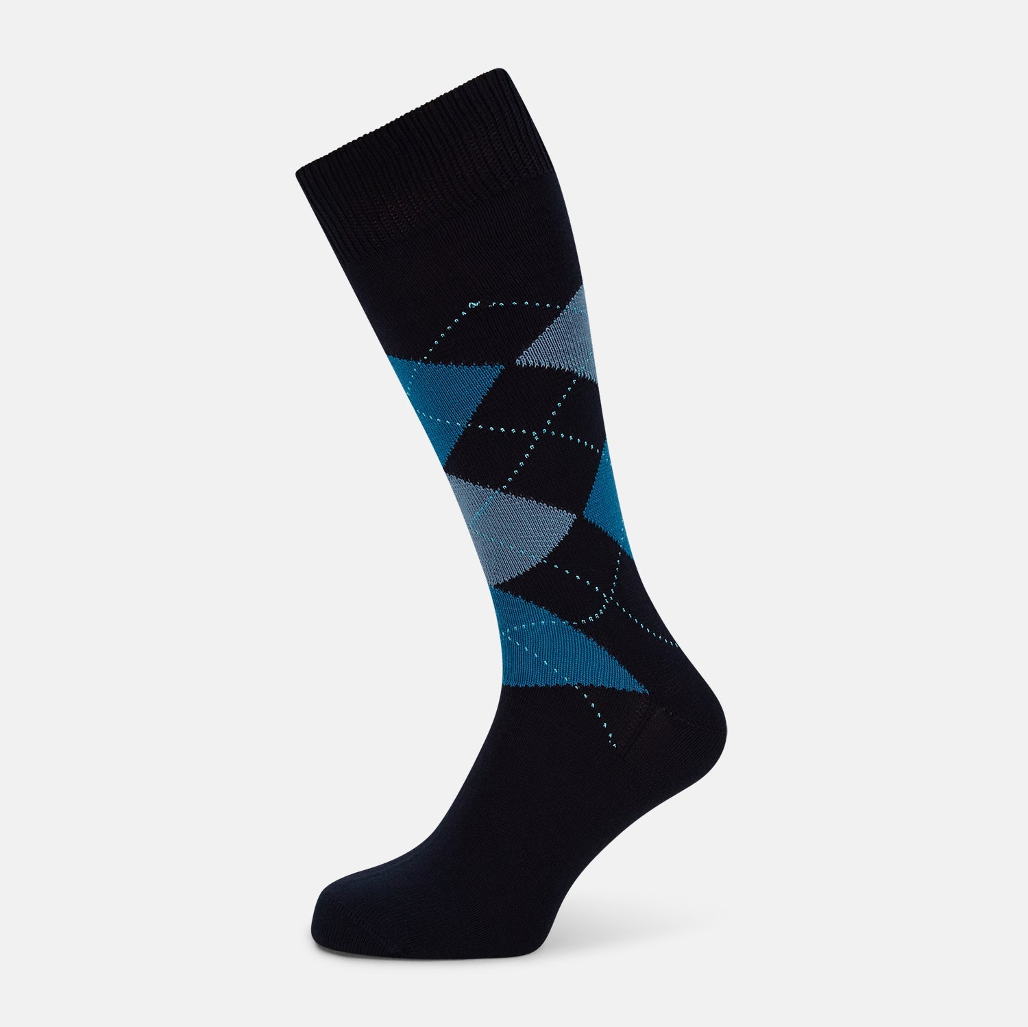 Check Mid Length Socks