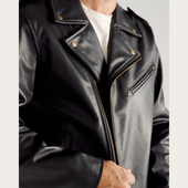 Men's Leather Biker Jacket