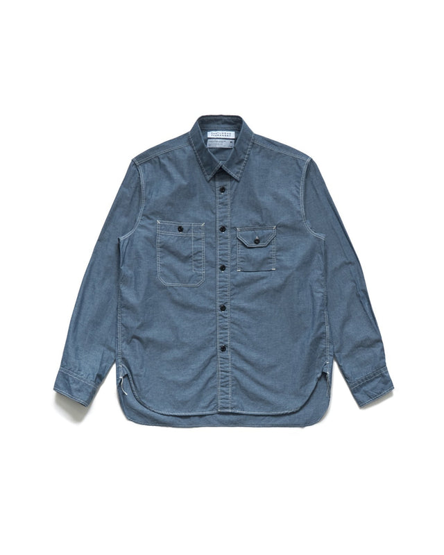 CHAMBRAY WORK SHIRT / CHAMBRAY BLUE