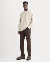 Twill Terry Jacquard Crew Sweatshirt | Peyote