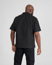 8oz Ripstop Short Sleeved Mechanic Shirt - Black