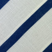 Handprinted Tie In Linen Striped