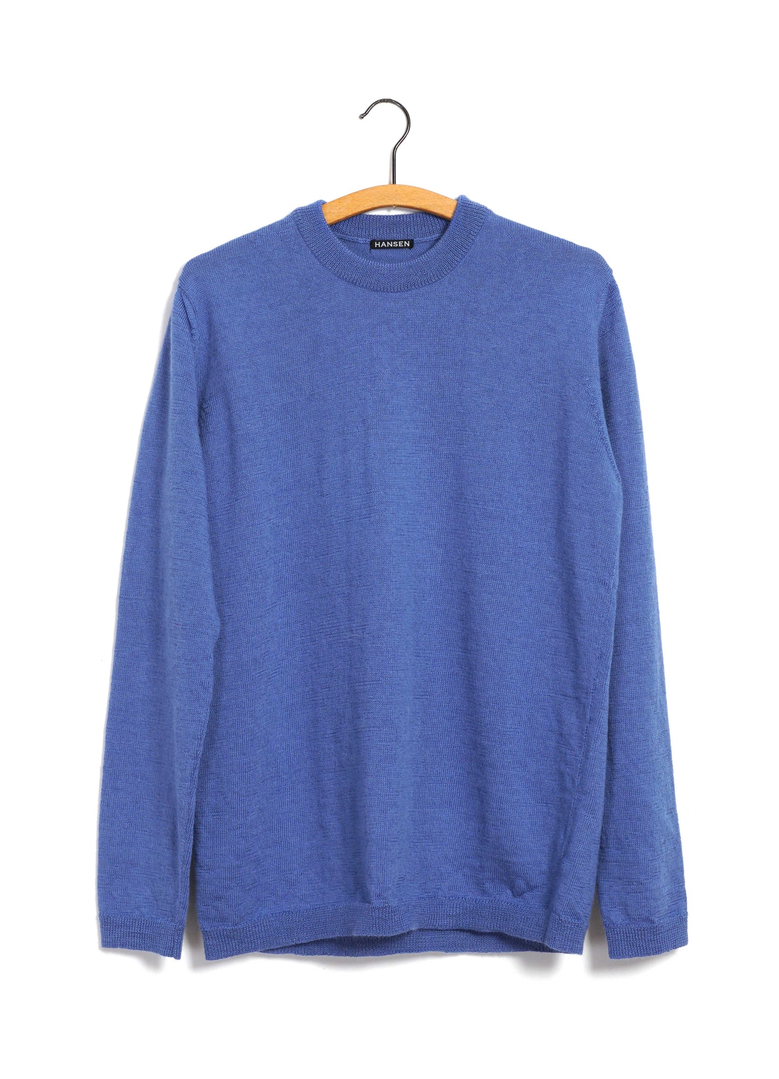 ESKE 30-04-3 | Knitted Crew Neck Sweater | Ice Blue