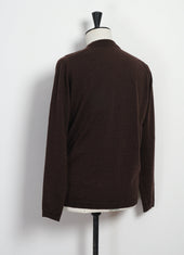 ESKE 30-04-7 | Knitted Crew Neck Sweater | Chocolate