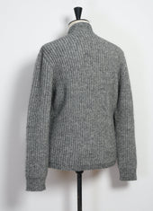 LINUS 30-07-5 | Heavy Rib Cardigan | Silver