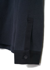 HERMANN 30-114-3 | Long Sleeve Henley | Blue Grey