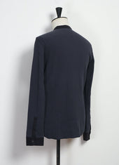 HERMANN 30-114-3 | Long Sleeve Henley | Blue Grey