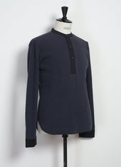 HERMANN 30-114-3 | Long Sleeve Henley | Blue Grey