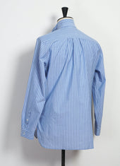 LUIS 30-19-1 | Loose Tuxedo Shirt | Blue stripes