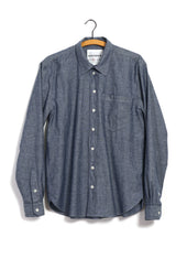 RAYMOND 30-21-4 | Loose Cut Shirt | Indigo Chambray