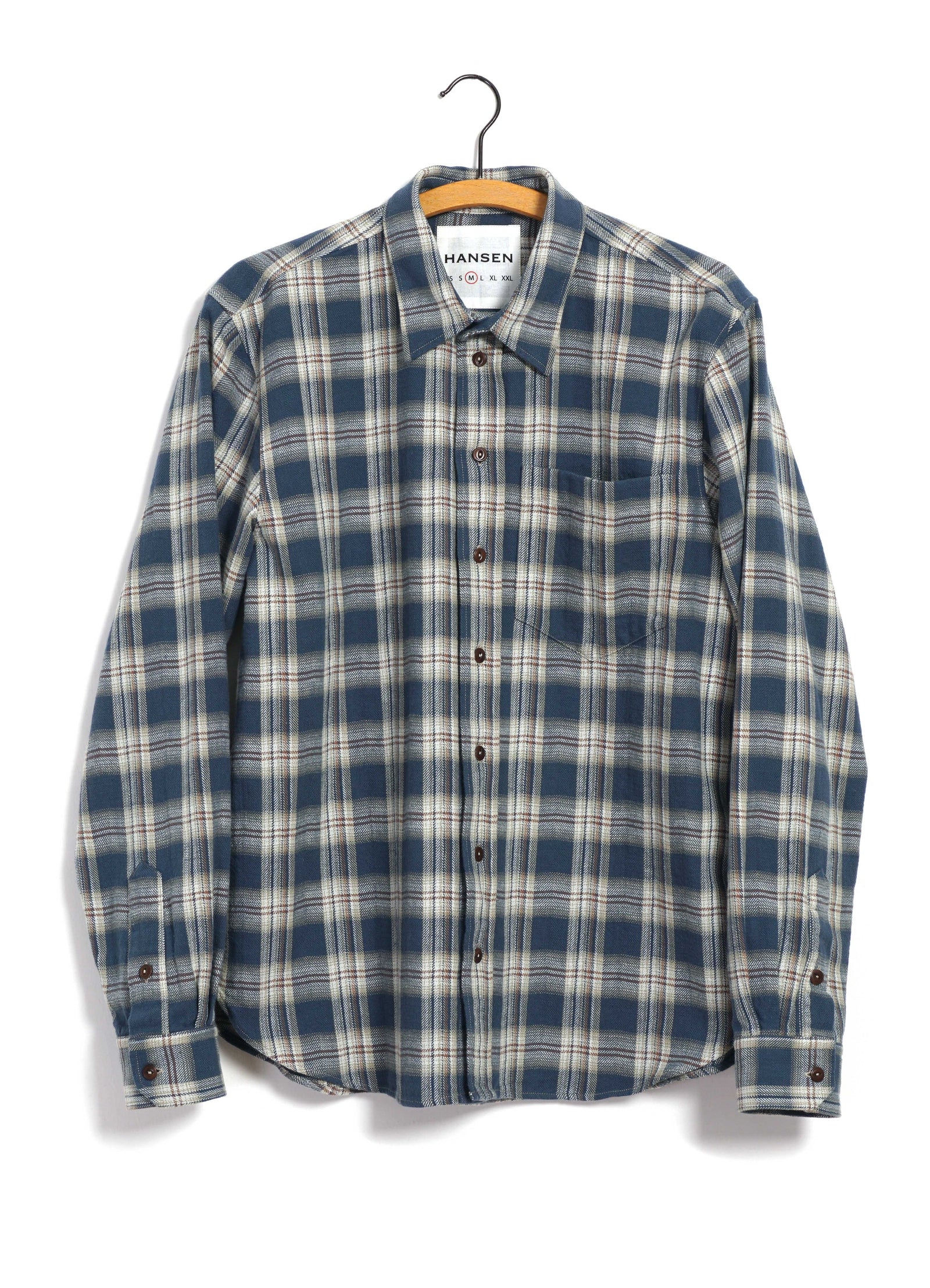 RAYMOND 30-22-3 | Loose Cut Shirt | Blue Checks