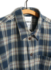 RAYMOND 30-22-3 | Loose Cut Shirt | Blue Checks