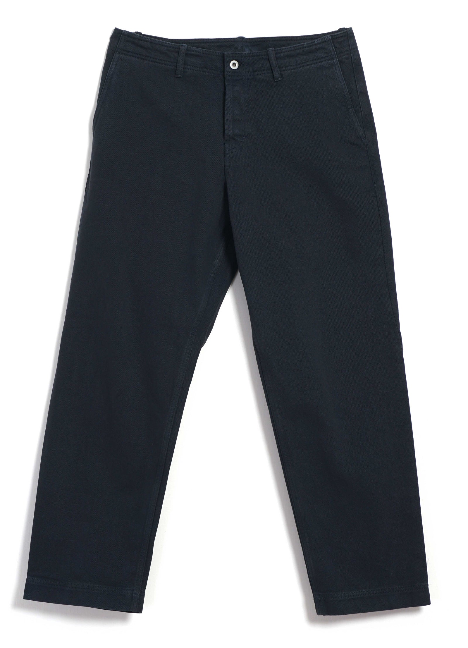 TRYGVE 30-26-3 | Cropped Workwear Trousers | Blue Whale