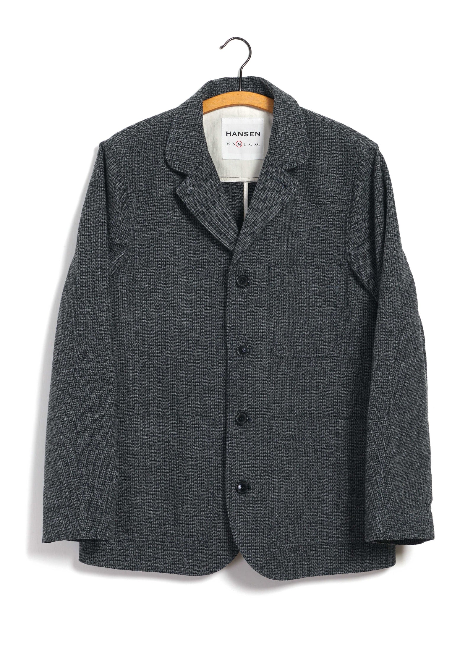 JOSEF 30-29-5 | Easy Four Button Blazer | Broken Grey