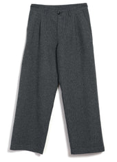 MIKA 30-29-5 | Wide Straight Pleated Trousers | Broken Grey