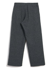 MIKA 30-29-5 | Wide Straight Pleated Trousers | Broken Grey