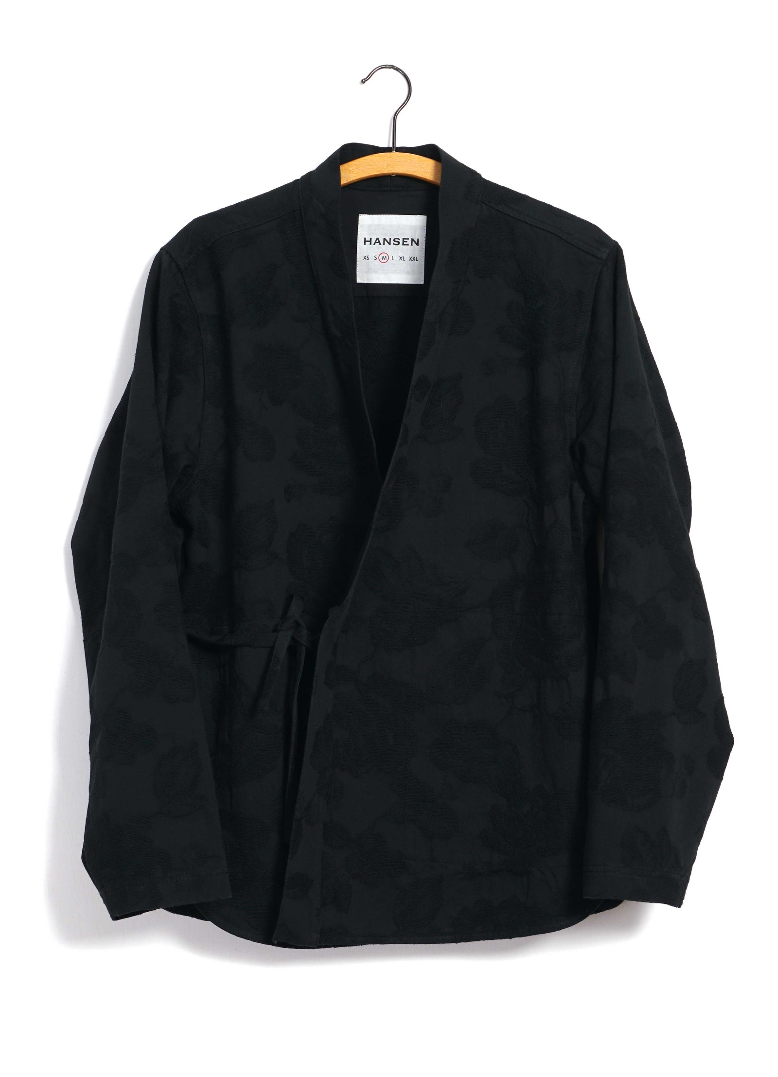 ROMAN 30-30-2 | Loose Cut Eastern Jacket | Black Flowers