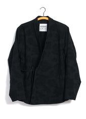 ROMAN 30-30-2 | Loose Cut Eastern Jacket | Black Flowers