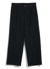 MIKA 30-33-2 | Wide Straight Pleated Trousers | Anthracite