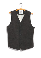 KNUD 30-44-9 | Casual Waistcoat | Brown Wool Pin