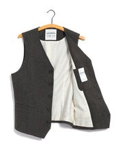 KNUD 30-44-9 | Casual Waistcoat | Brown Wool Pin