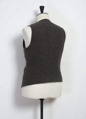KNUD 30-44-9 | Casual Waistcoat | Brown Wool Pin