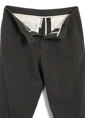 SUNE 30-44-9 | Classic Pleated Trousers | Brown Wool Pin