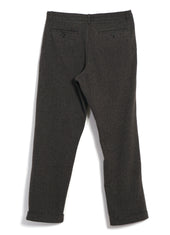 SUNE 30-44-9 | Classic Pleated Trousers | Brown Wool Pin