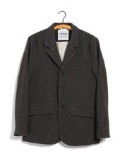 VINCENT 30-44-9 | Classic Four Button Blazer | Brown Wool Pin