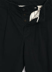 BOBBY 31-56-2 | Wide Pleated Everyday Trousers | Black