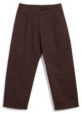BOBBY 30-56-8 | Wide Pleated Everyday Trousers | Chestnut