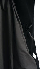 SIGURD 30-60-2 | Long Lined Wool Coat | Solid Black