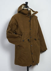 RASMUS 30-68-9 | Waxed Parka With Zipper | Breen