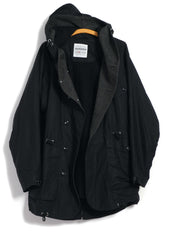 STORM 30-70-2 | Waxed Hooded Parka | Nero