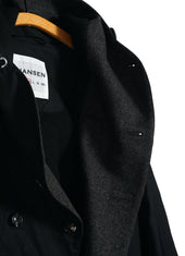 STORM 30-70-2 | Waxed Hooded Parka | Nero