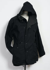 STORM 30-70-2 | Waxed Hooded Parka | Nero