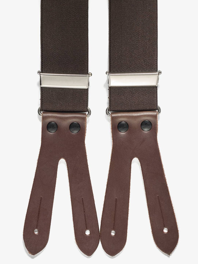 Brown Suspenders Solid