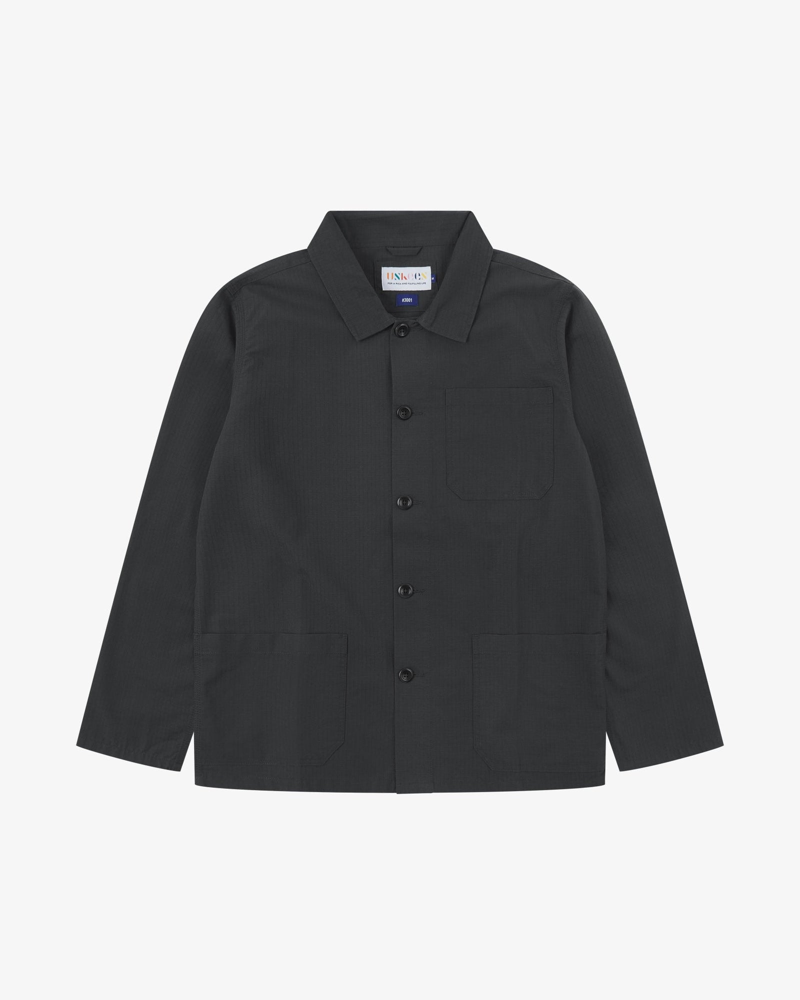 3001 Ripstop Overshirt - black