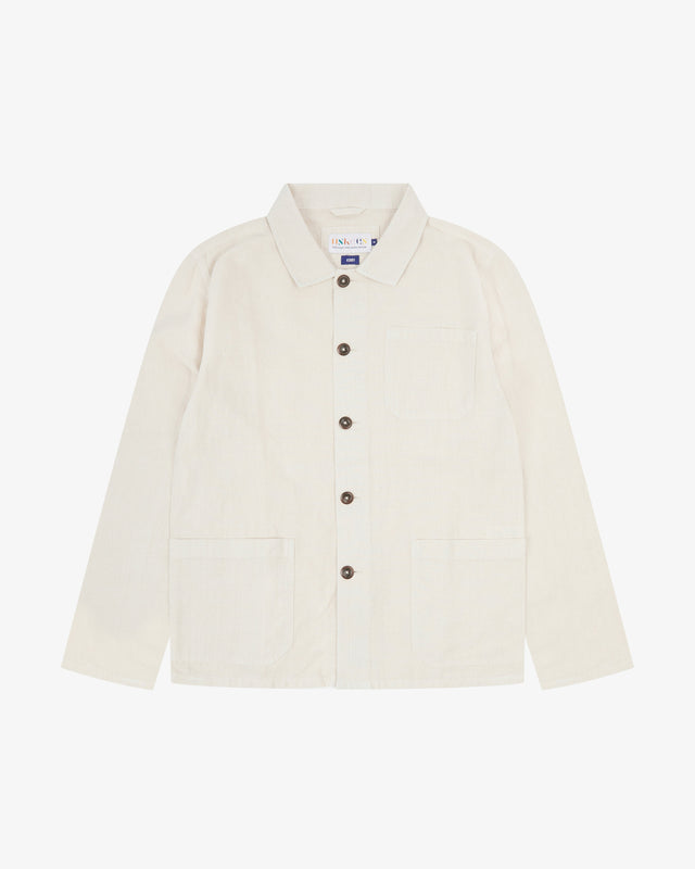 3001 Linen blend overshirt - marble